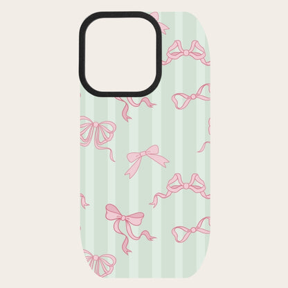 Mint Bow Snap-On Backing