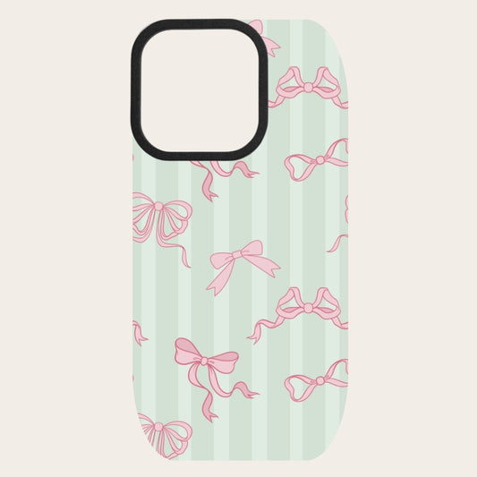 Mint Bow Snap-On Backing