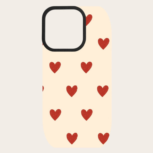 Red Hearts Snap-On Backing