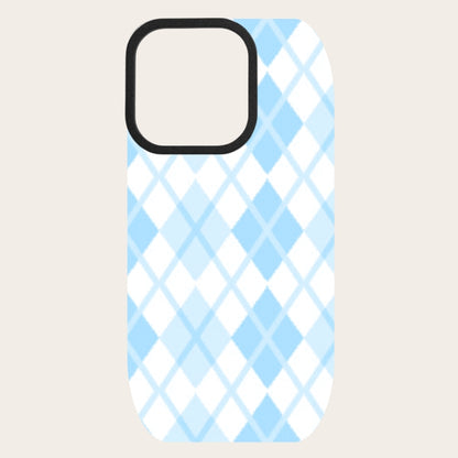 Baby Blue Diamond Snap-On Backing