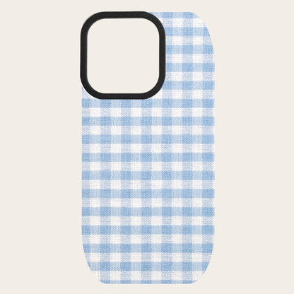 Baby Blue Checker Snap-On Backing