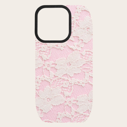 Pink Lace Snap-On Backing