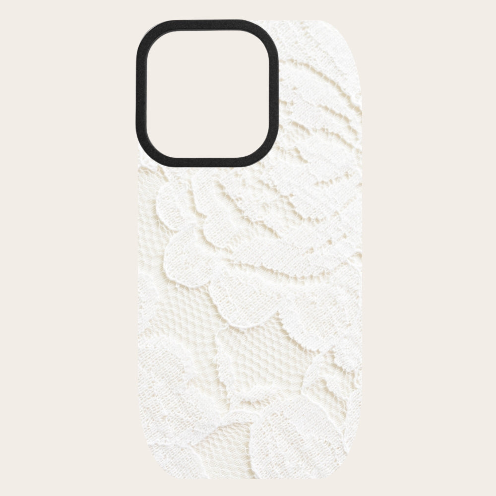 Ivory Lace Snap-On Backing