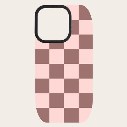 Mocha Checker Snap-On Backing