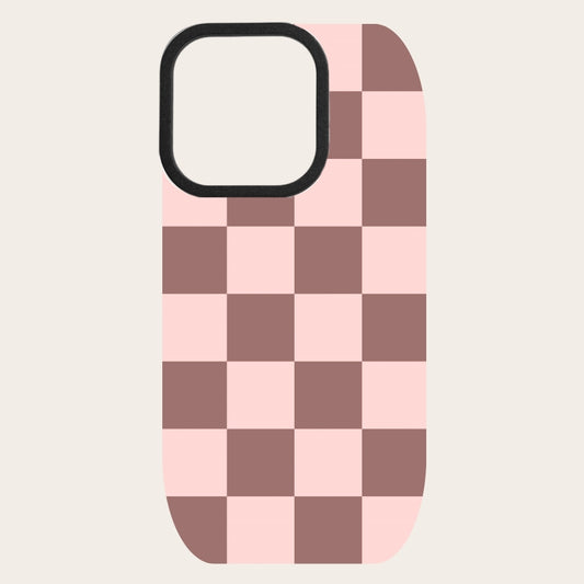 Mocha Checker Snap-On Backing