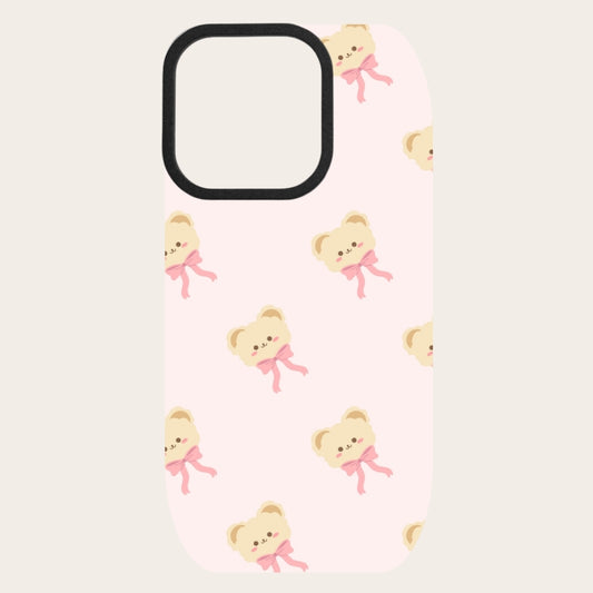 Pink Bear Snap-On Backing