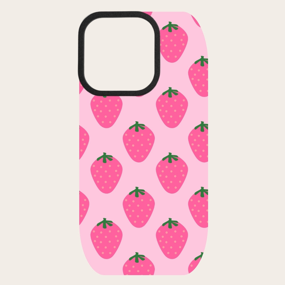 Pink Strawberry Snap-On Backing
