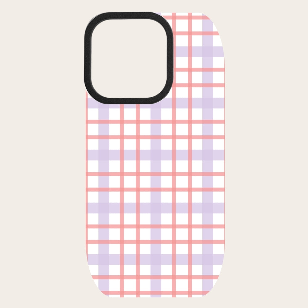 Rosé Gingham Snap-On Backing