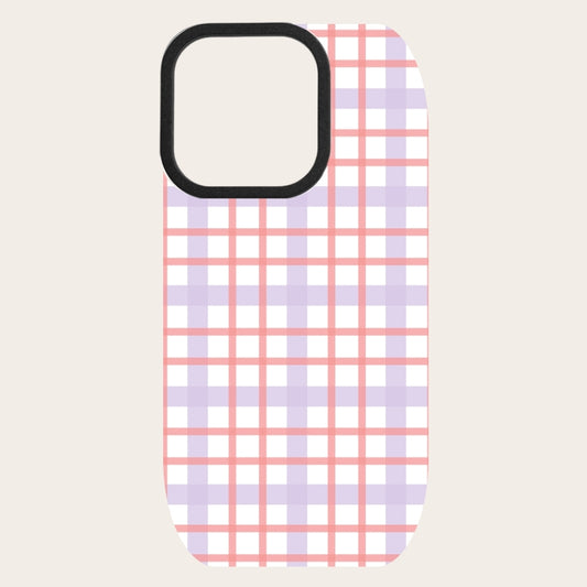 Rosé Gingham Snap-On Backing