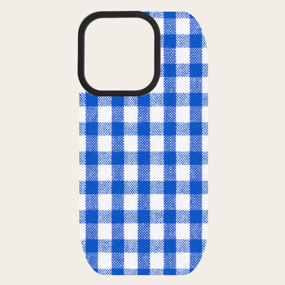 Denim Gingham Snap-On Backing