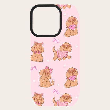 Pink Puppies Snap-On Backing