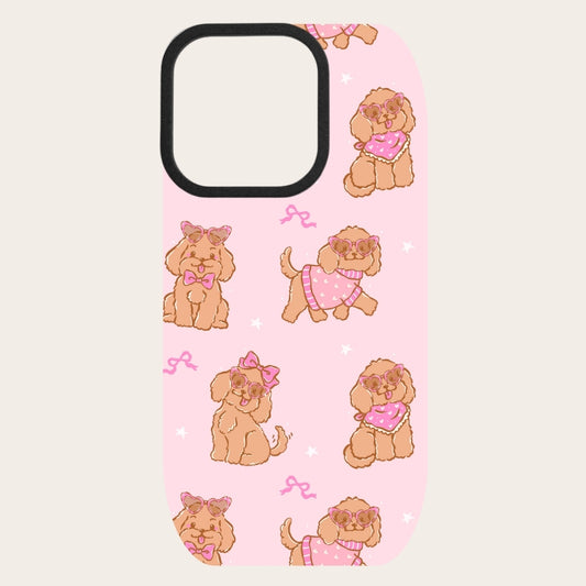 Pink Puppies Snap-On Backing