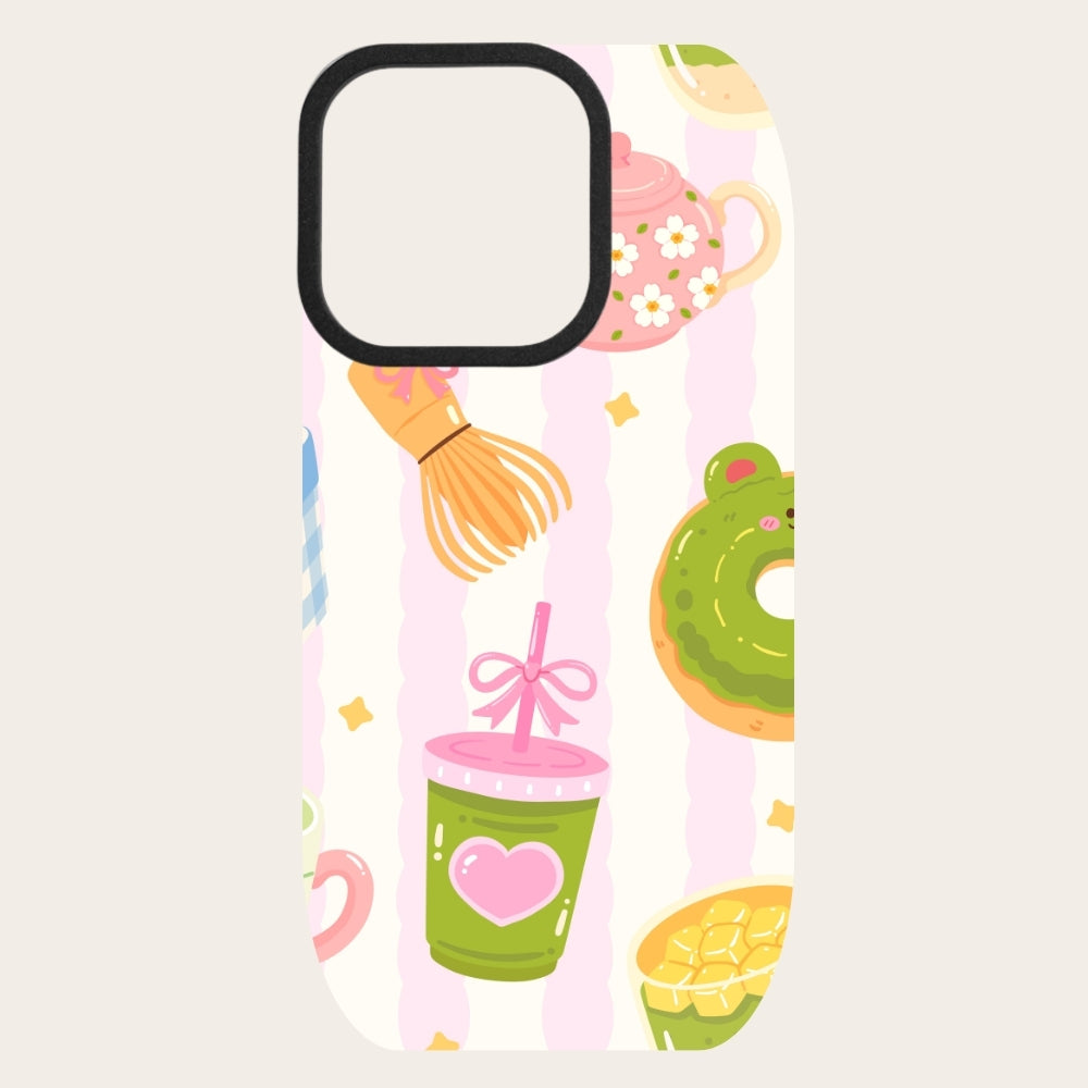 Pink Matcha Snap-On Backing