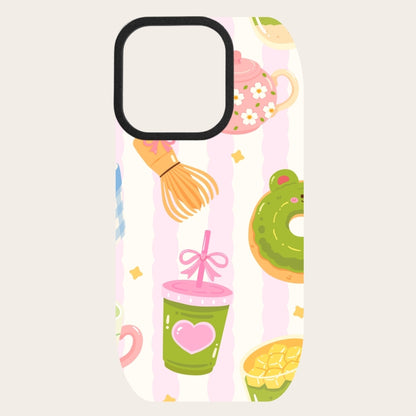 Pink Matcha Snap-On Backing