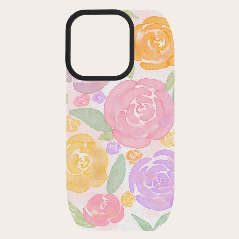 Watercolor Rose Snap-On Backing