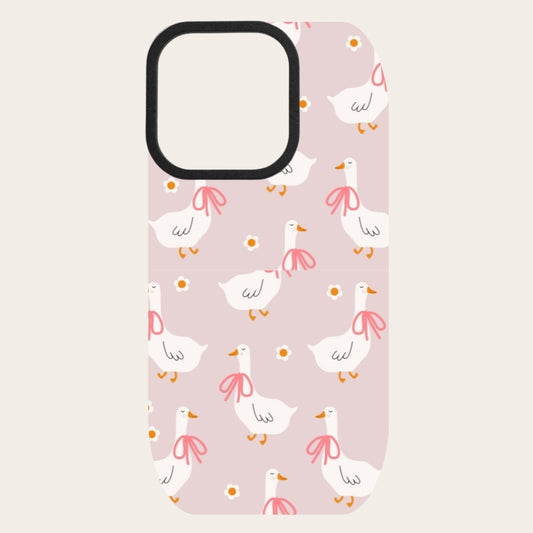 Pink Geese Snap-On Backing