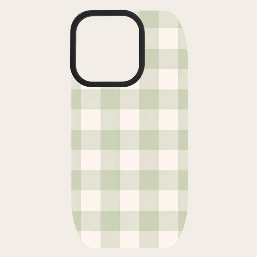 Sage Gingham Snap-On Backing