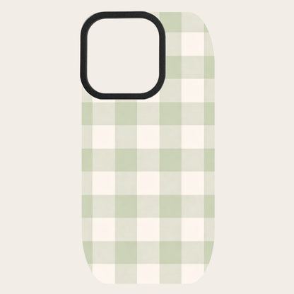Sage Gingham Snap-On Backing