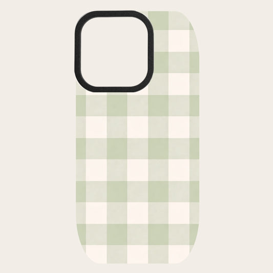 Sage Gingham Snap-On Backing