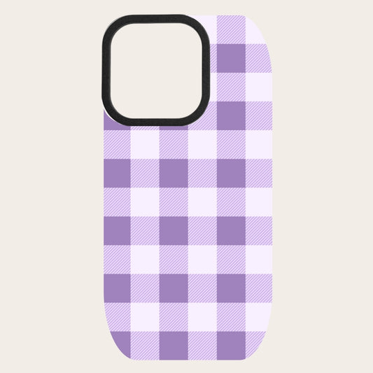 Lavender Checker Snap-On Backing