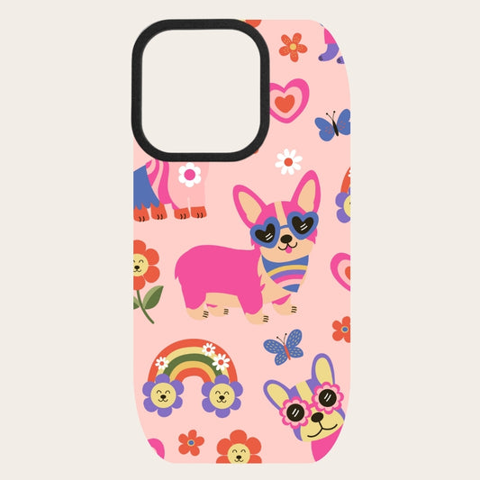 Retro Rainbow Snap-On Backing