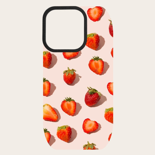 Pink Strawberry Snap-On Backing