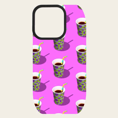 Neon Coffee Night Snap-On Backing