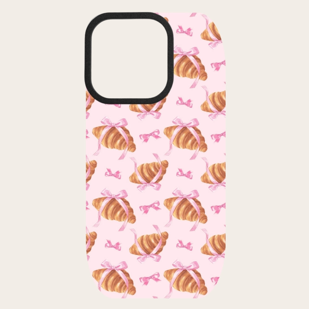Pink Croissant Night Snap-On Backing