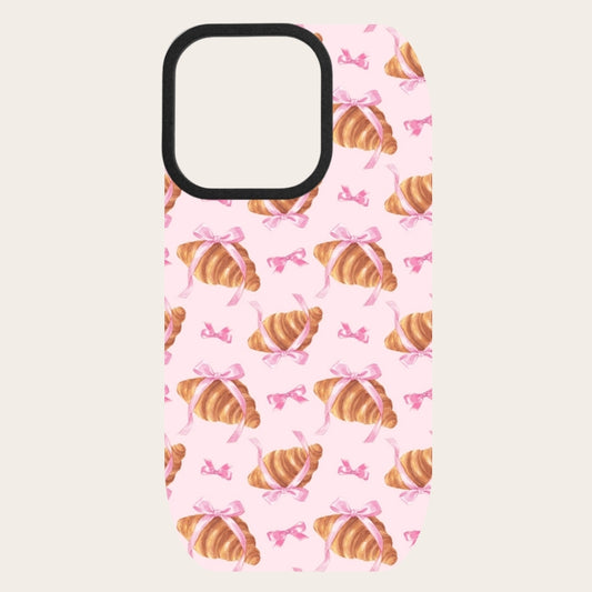 Pink Croissant Night Snap-On Backing