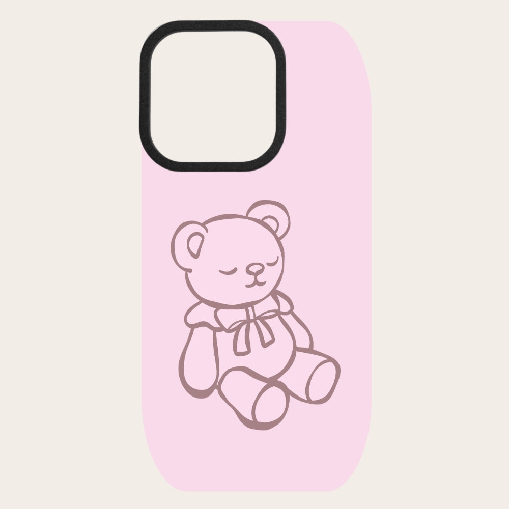 Pink Bear Snap-On Backing