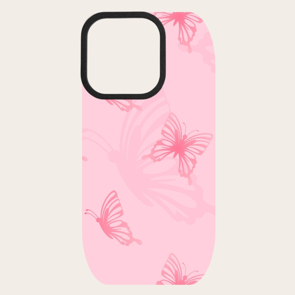 Pink Butterfly Snap-On Backing