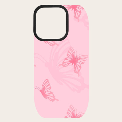 Pink Butterfly Snap-On Backing