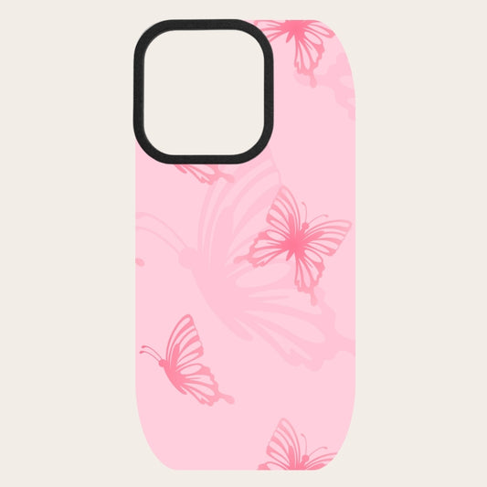 Pink Butterfly Snap-On Backing