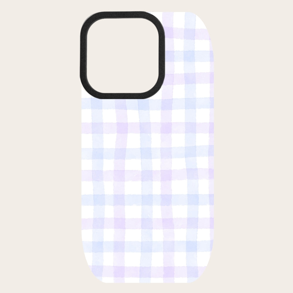 Lavender Gingham Snap-On Backing