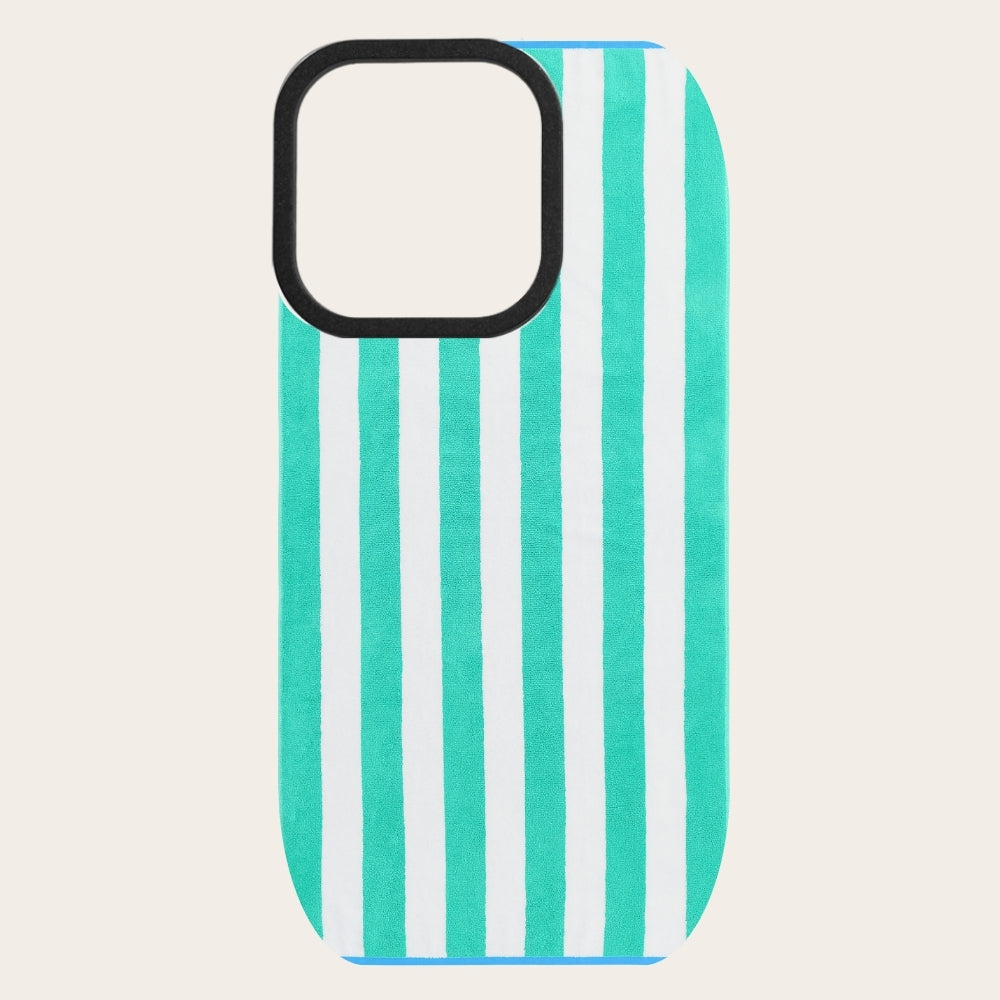 Aqua Stripe Snap-On Backing