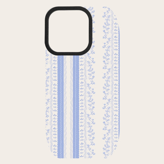 Blue Lace Snap-On Backing
