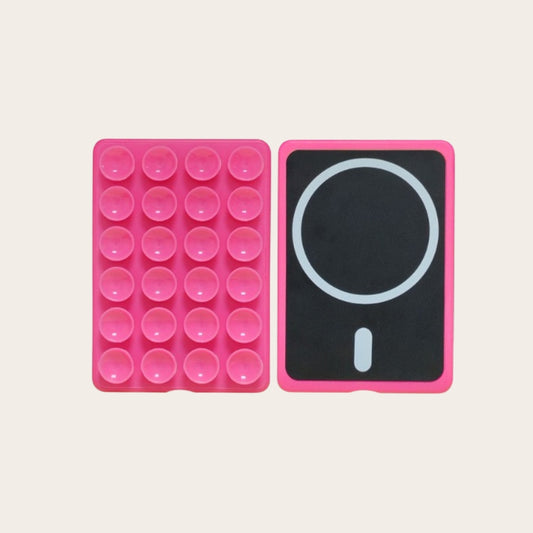 Magnetic Phone Suction Holder - Hot Pink