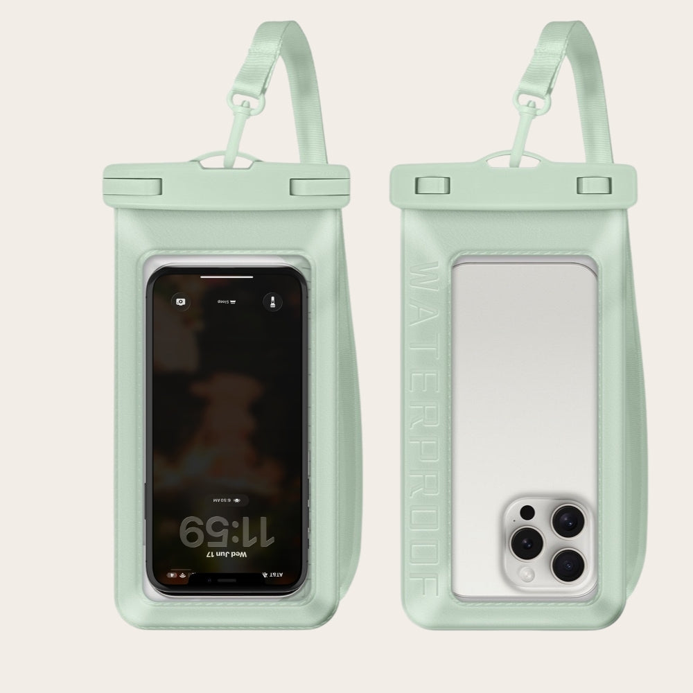 Waterproof Phone Bag - Baby Green