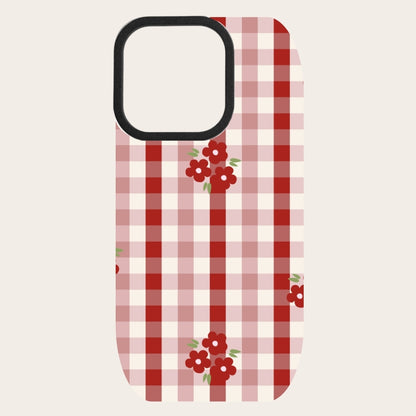 Floral Gingham Snap-On Backing