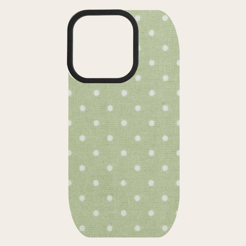 Mocha Polka Dot Snap-On Backing