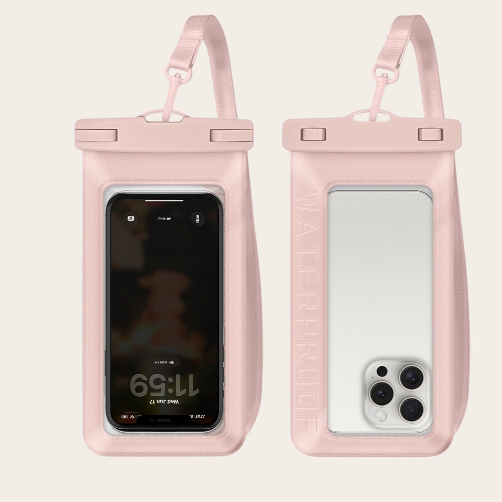 Waterproof Phone Bag - Baby Pink