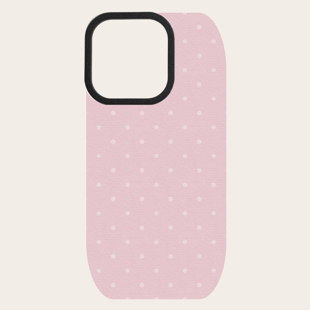Dusty Rose Polka Dot Snap-On Backing