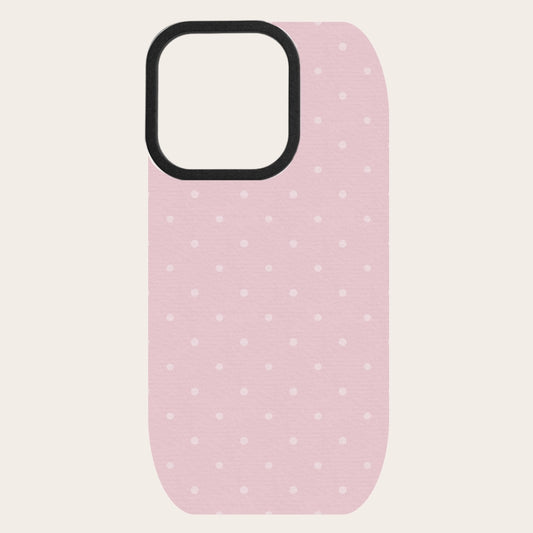 Dusty Rose Polka Dot Snap-On Backing