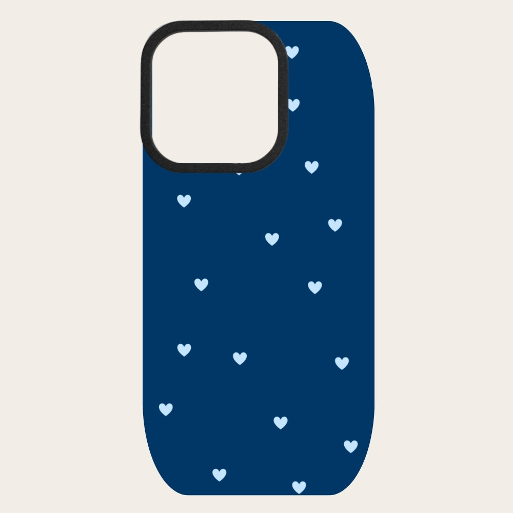 Midnight Hearts Polka Dot Snap-On Backing