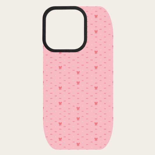 Rosy Hearts Polka Dot Snap-On Backing