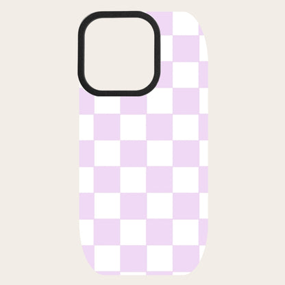 Lilac Checker Snap-On Backing