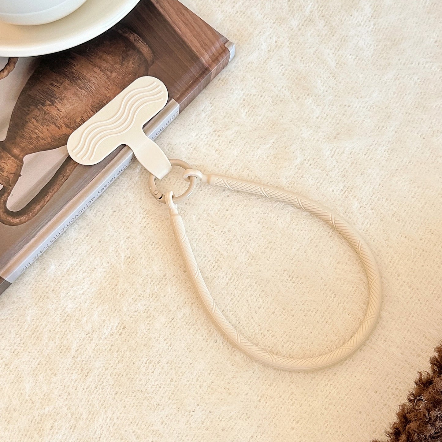 Simple Phone Charm - Beige