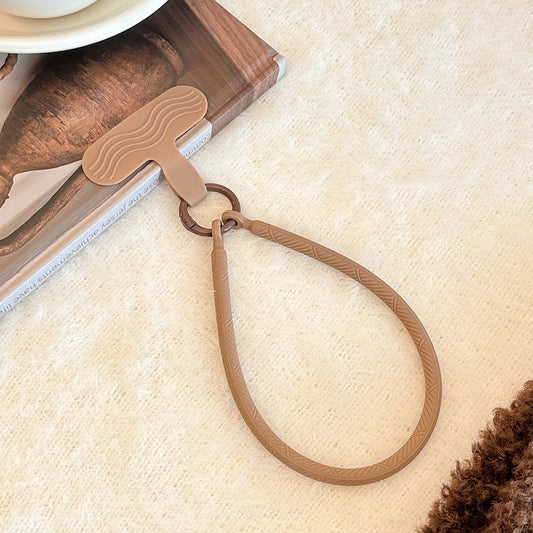 Simple Phone Charm - Light Brown