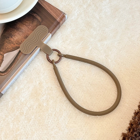 Simple Phone Charm - Dark Brown