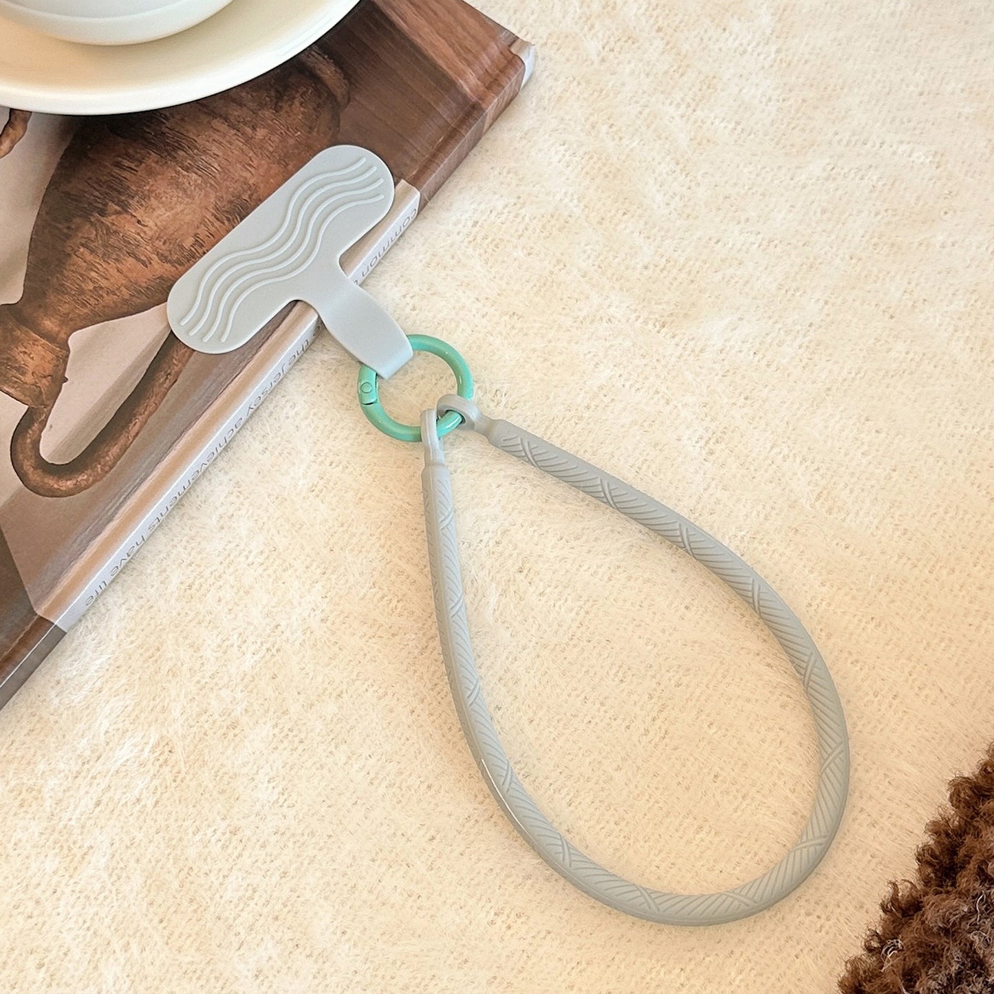 Simple Phone Charm - Gray Blue